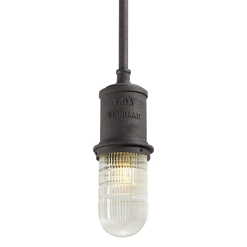 Troy Dock Street 15" Pendant Light in Centennial Rust