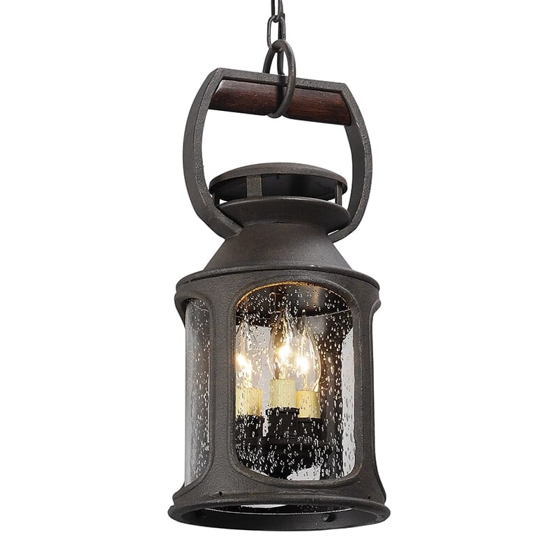 Troy Old Trail 3-Light 19" Pendant Light in Centennial Rust