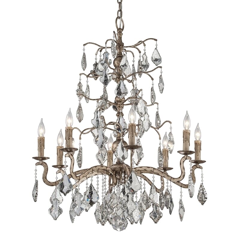 Troy Sienna 8-Light Chandelier in Vienna Bronze