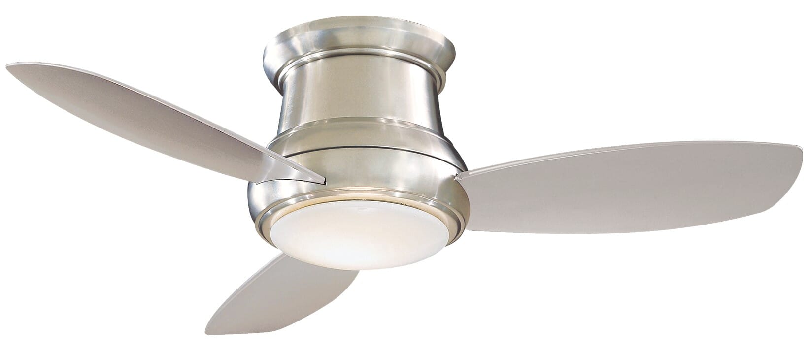 Minka-Aire Concept II 44" LED Flush Mount Ceiling Fan in Brushed Nickel