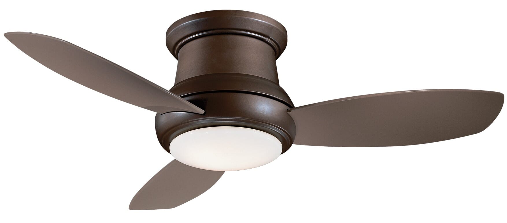 Minka-Aire Concept II 52" LED Flush Mount Ceiling Fan in Oil Rubbed Bronze