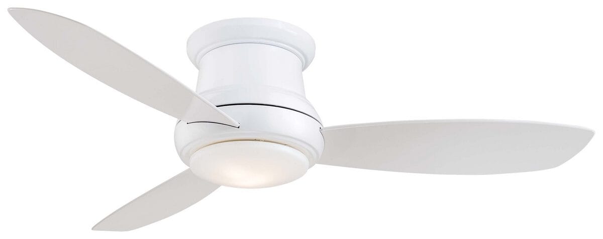 Minka-Aire Concept II 52" LED Flush Mount Ceiling Fan in White