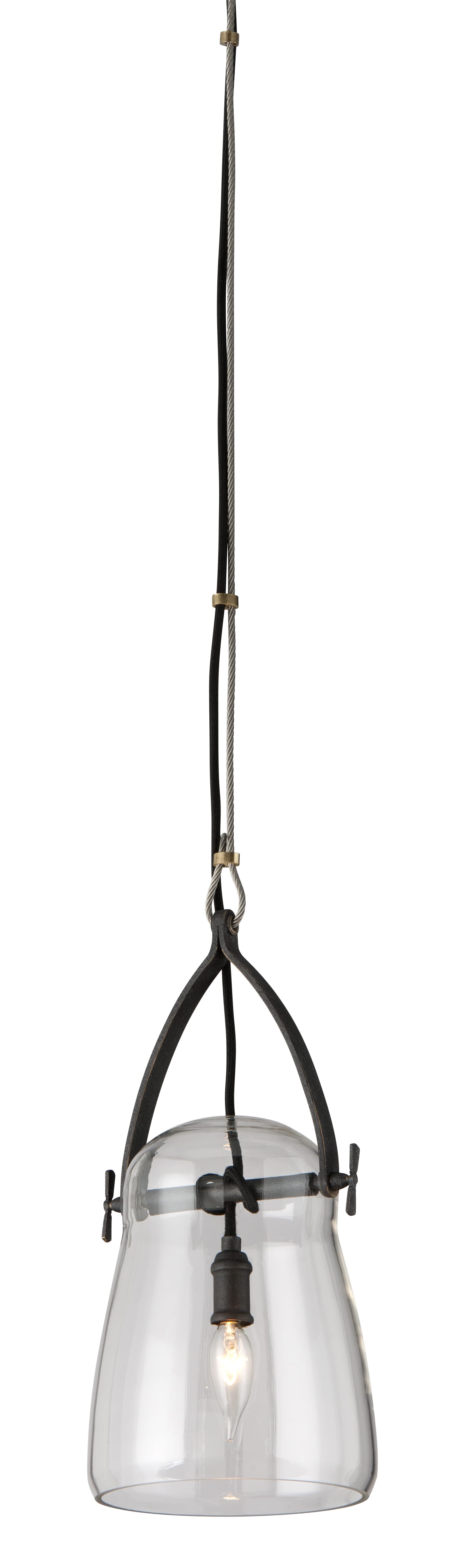 Troy Silverlake 16" Pendant Light in French Iron