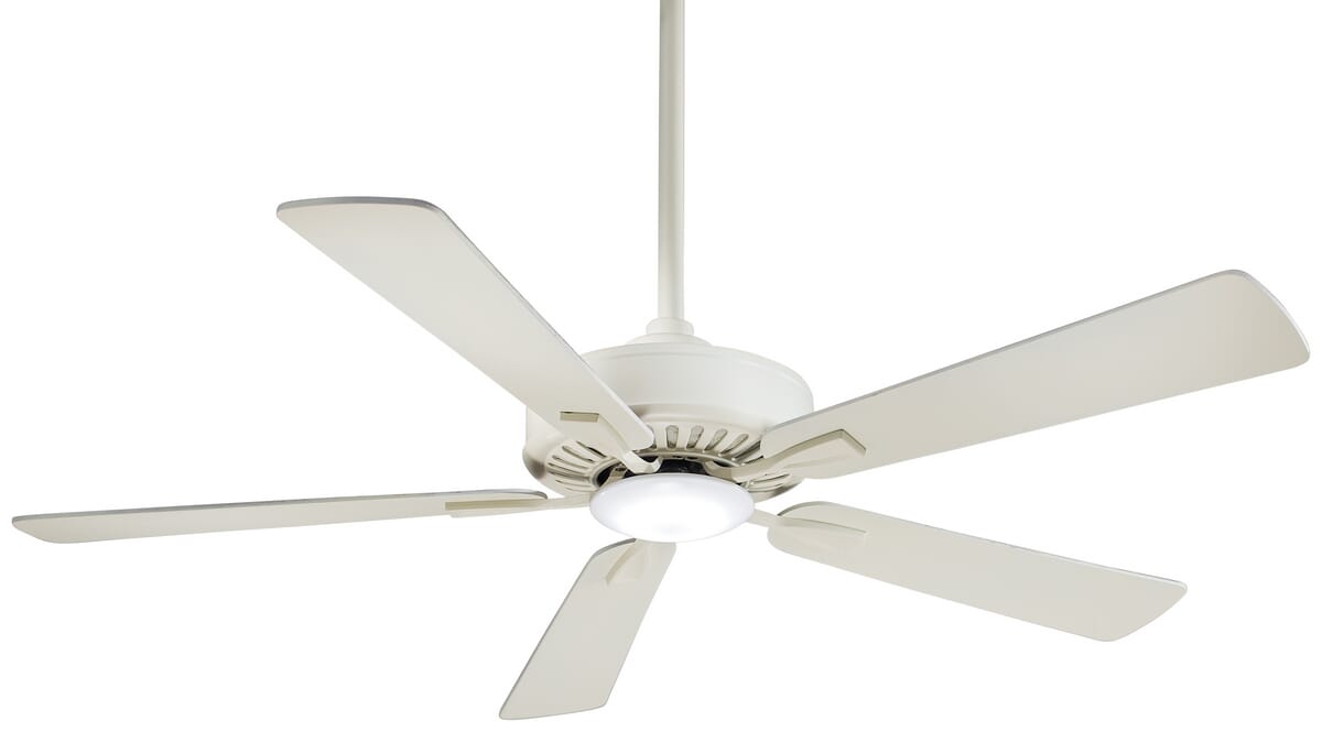 Minka-Aire Contractor Plus LED Ceiling Fan in Bone White