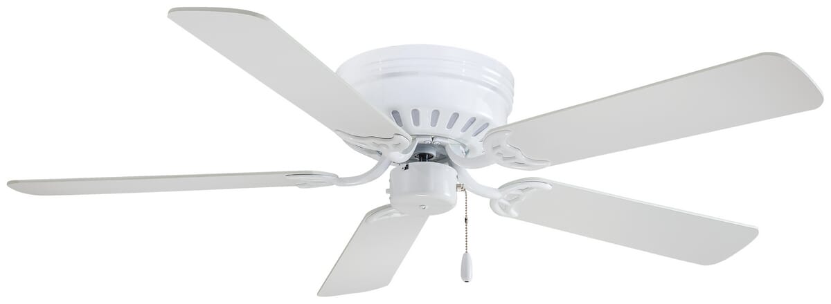 Minka-Aire Mesa Flush Mount Ceiling Fan in White