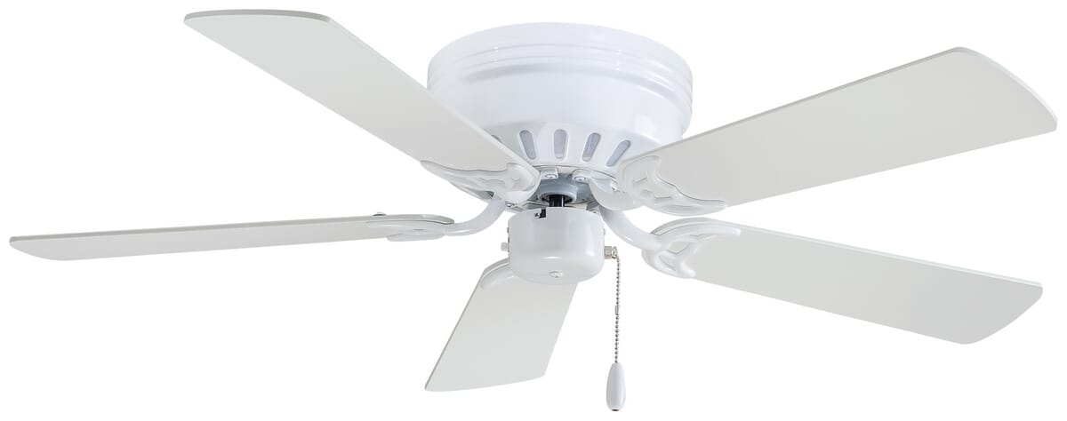 Minka-Aire Mesa Flush Mount Ceiling Fan in White