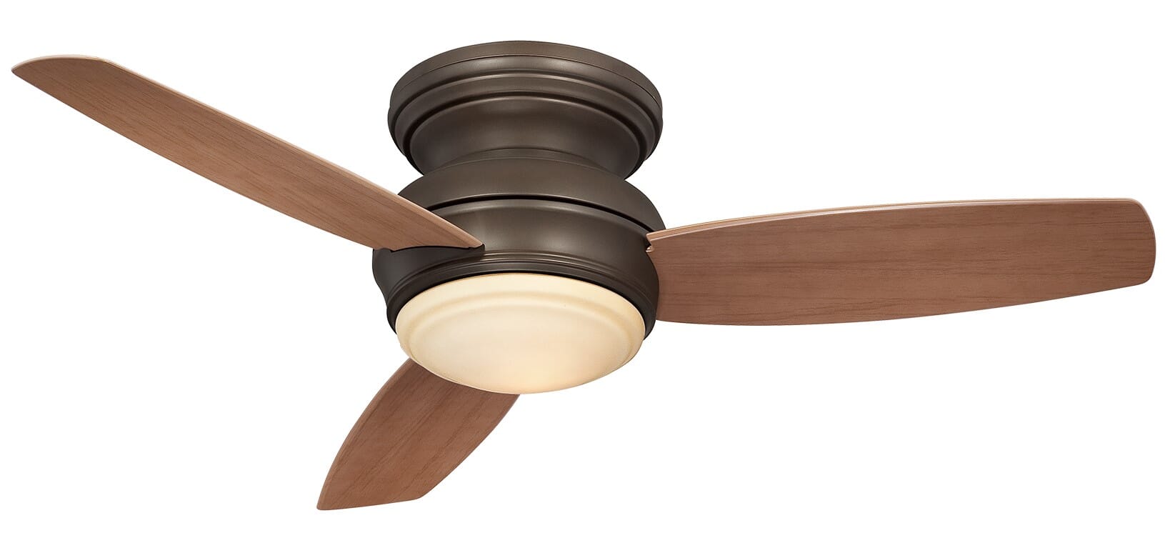 Minka-Aire Traditional Concept 44" LED Indoor/Outdoor Flush Mount Ceiling Fan in Oil Rubbed Bronze