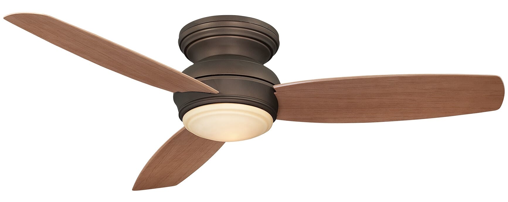 Minka-Aire Traditional Concept 52" LED Flush Mount Indoor/Outdoor Ceiling Fan in Oil Rubbed Bronze