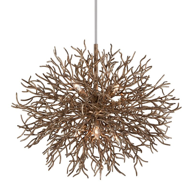 Troy Sierra 6-Light Chandelier in Distressed Bronze