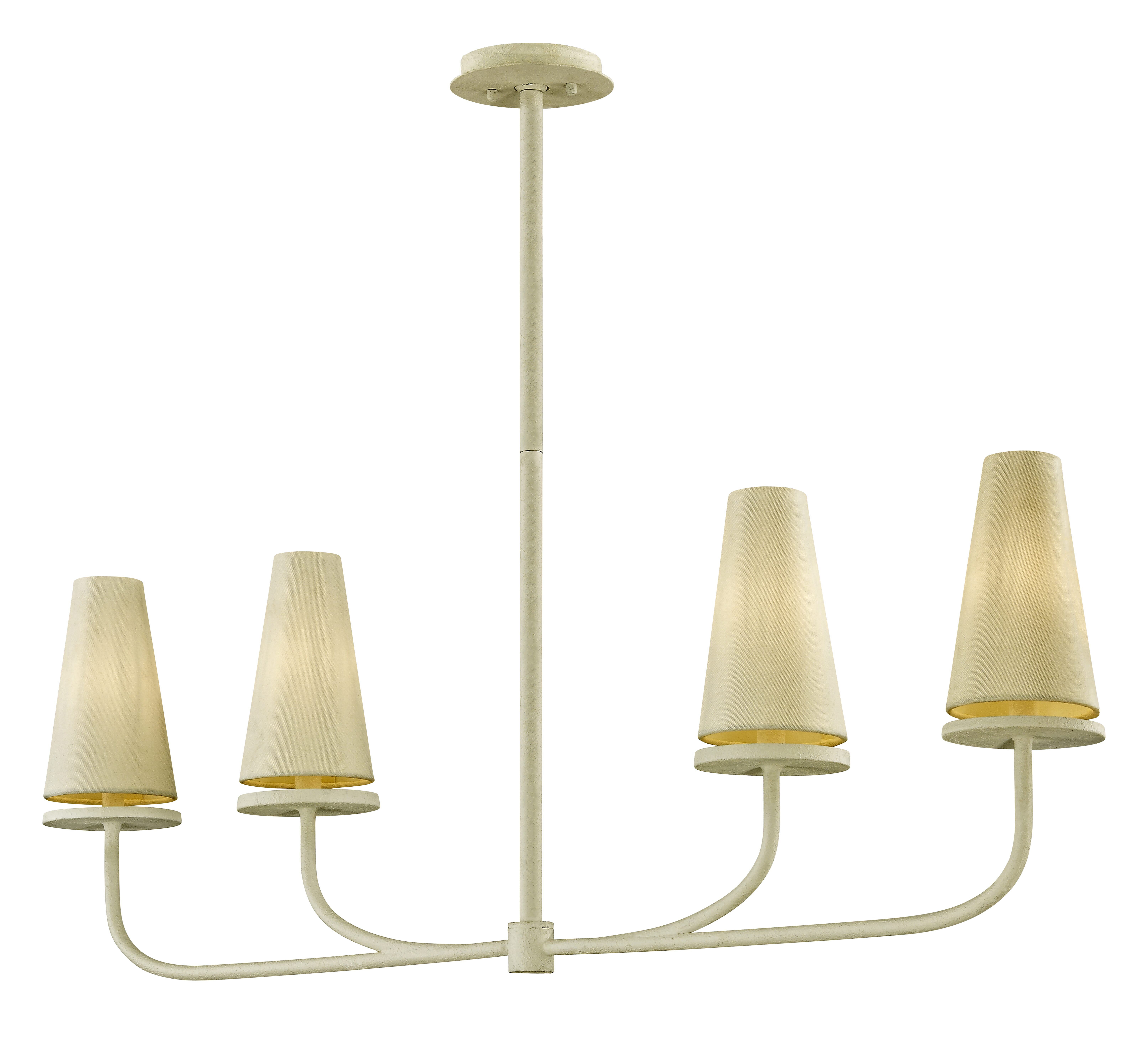 Troy Marcel 4-Light Chandelier in Gesso White