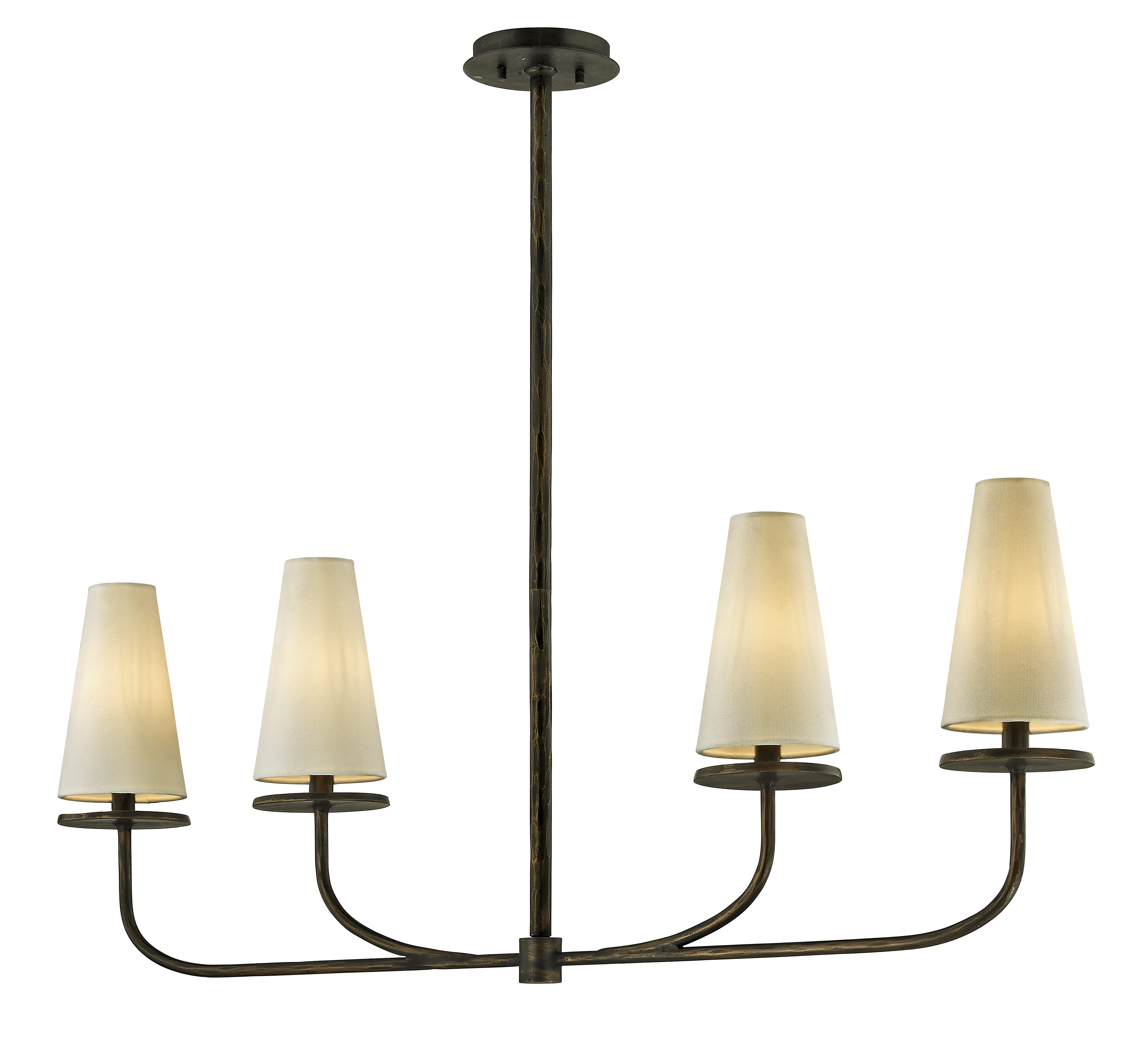 Troy Marcel 4-Light Chandelier in Pompeii Bronze