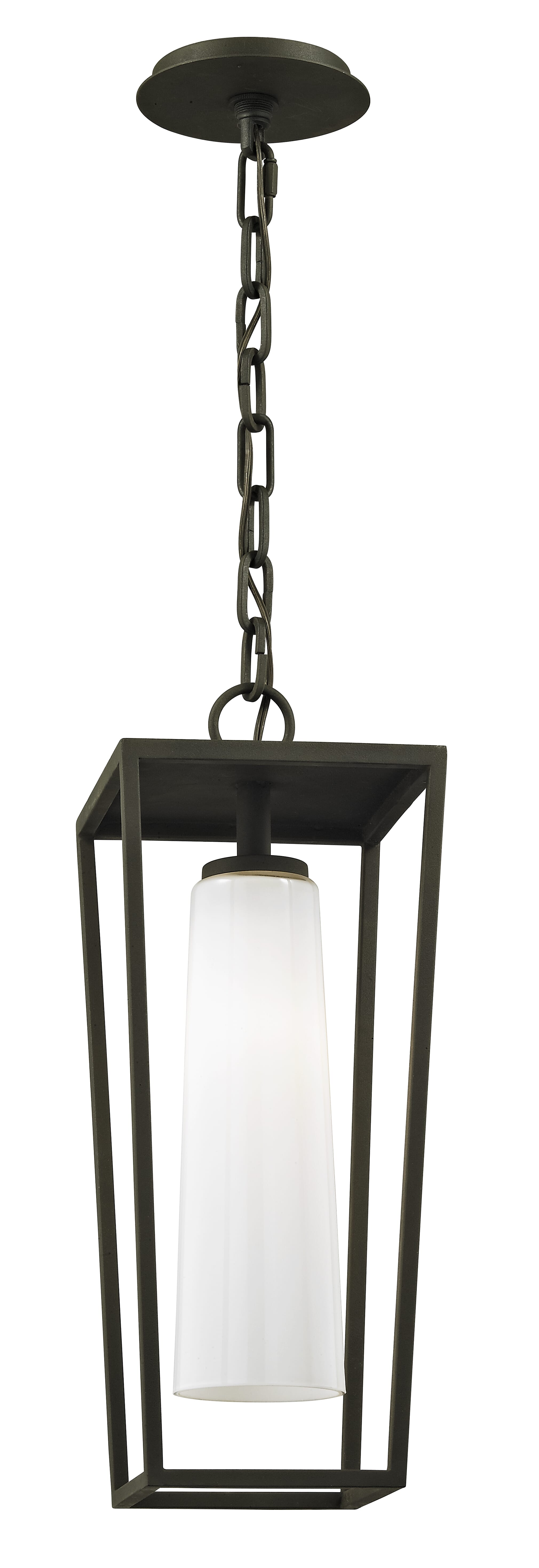 Troy Mission Beach 19" Pendant Light in Textured Black