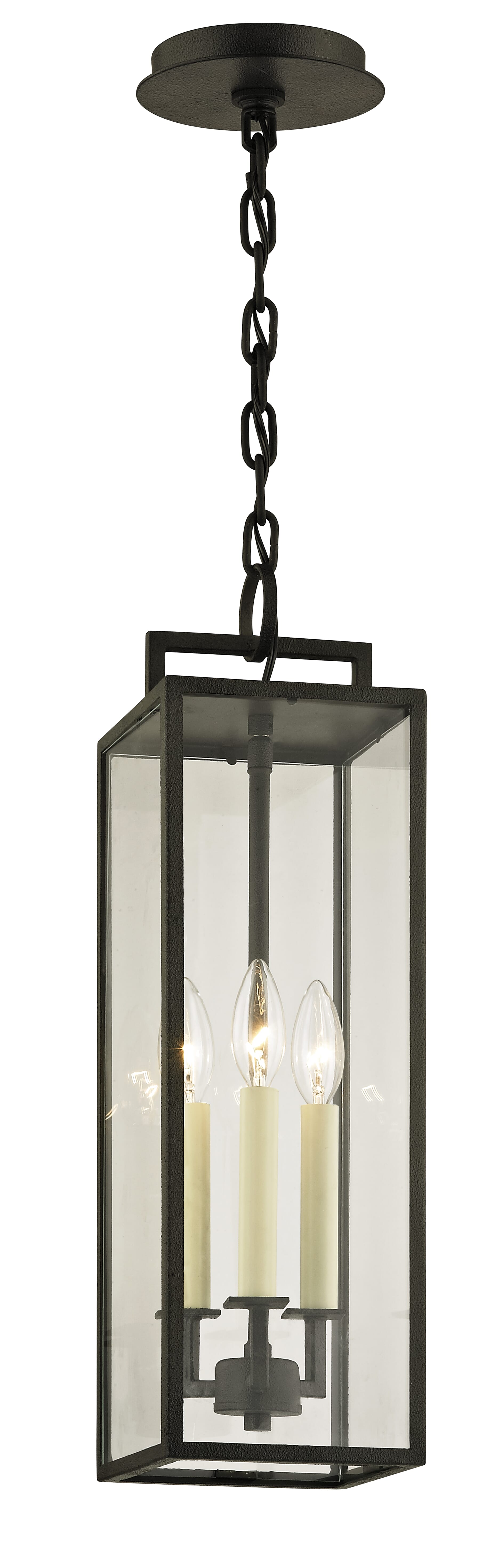 Troy Beckham 3-Light 21" Pendant Light in Forged Iron