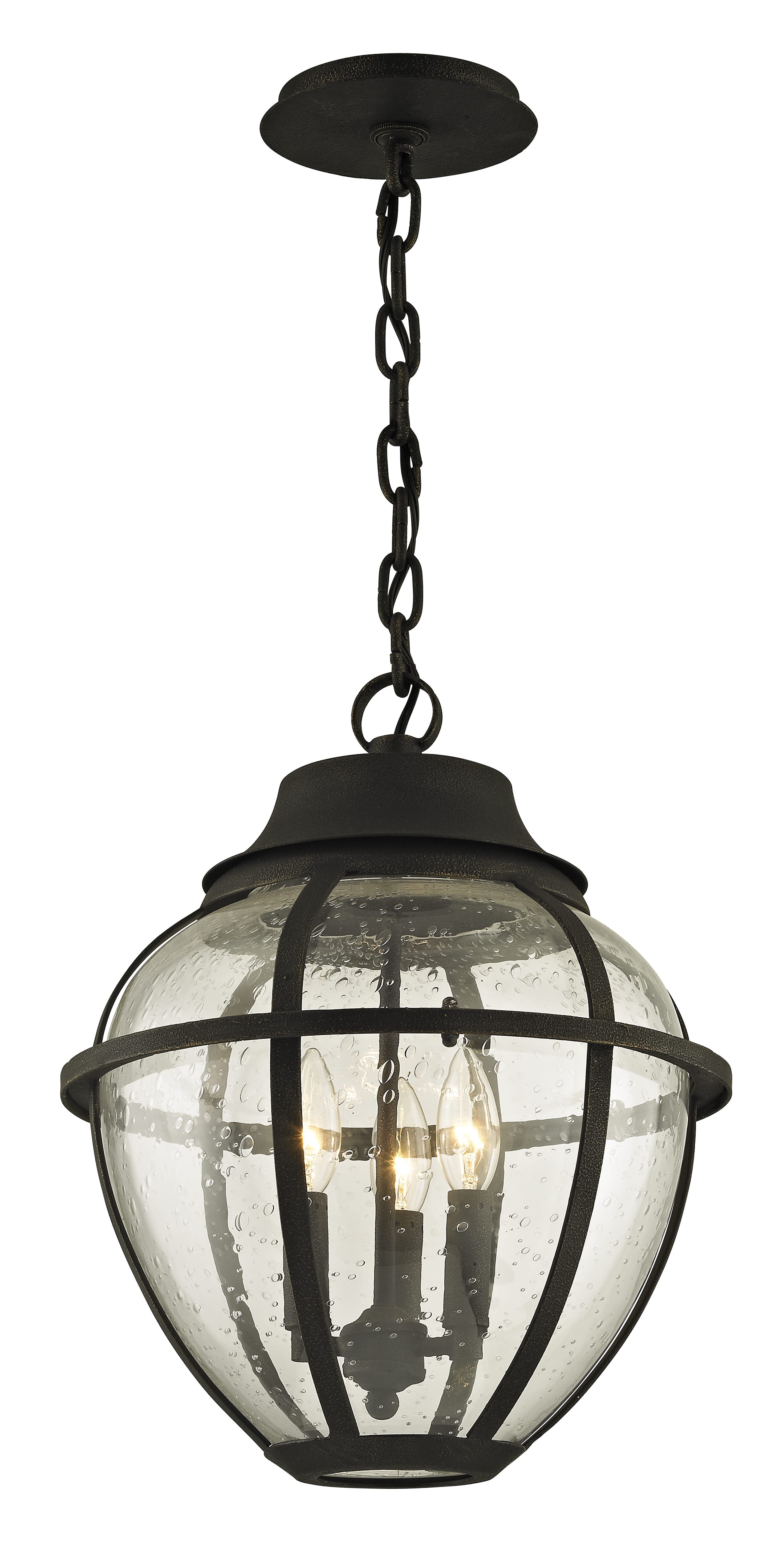 Troy Bunker Hill 3-Light 16" Pendant Light in Vintage Bronze