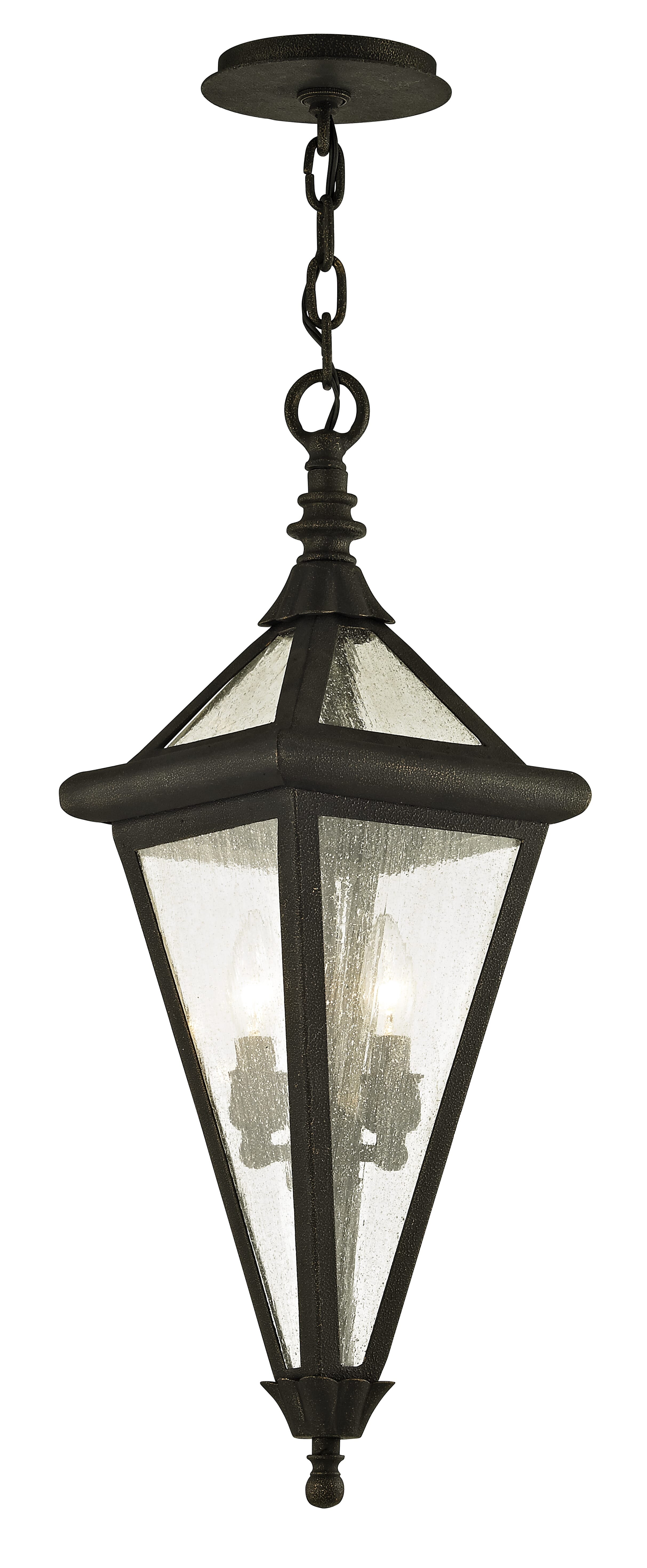 Troy Geneva 2-Light 27" Pendant Light in Vintage Bronze