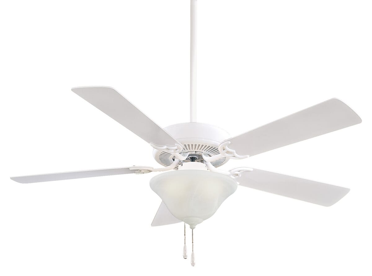 Minka-Aire Contractor Uni-Pack 52" 52" Ceiling Fan W/ Light Kit in White