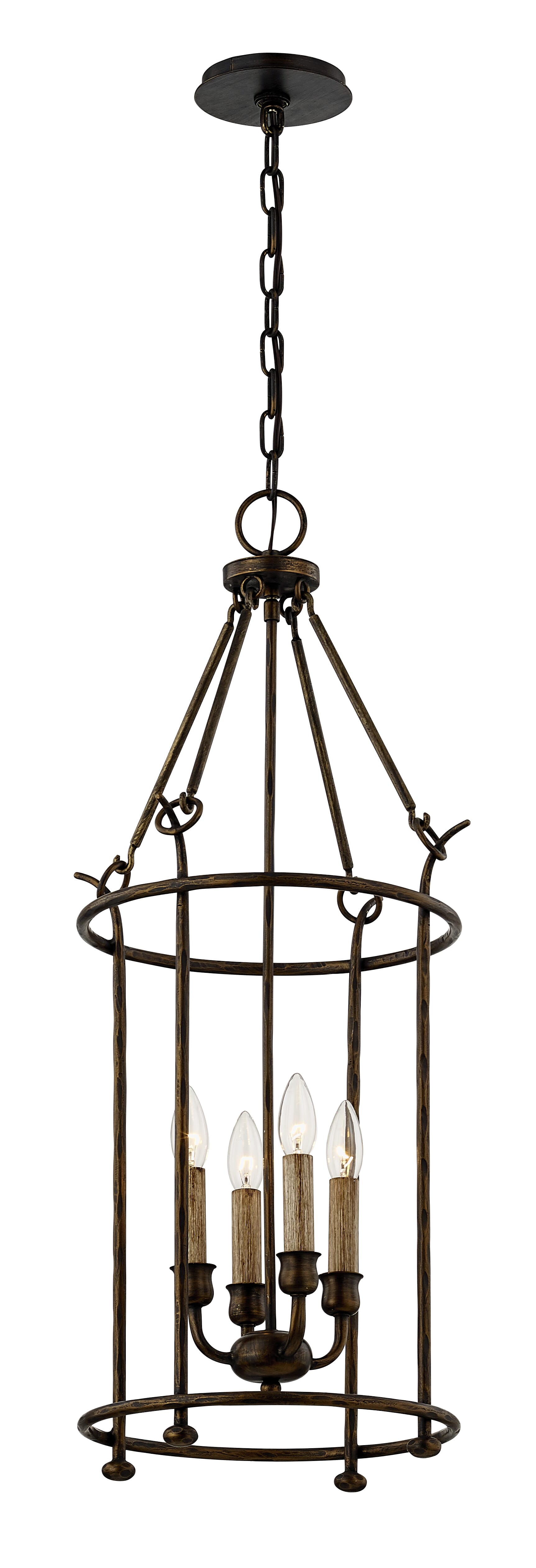 Troy Paso Robles 4-Light 33" Pendant Light in Pompeii Bronze