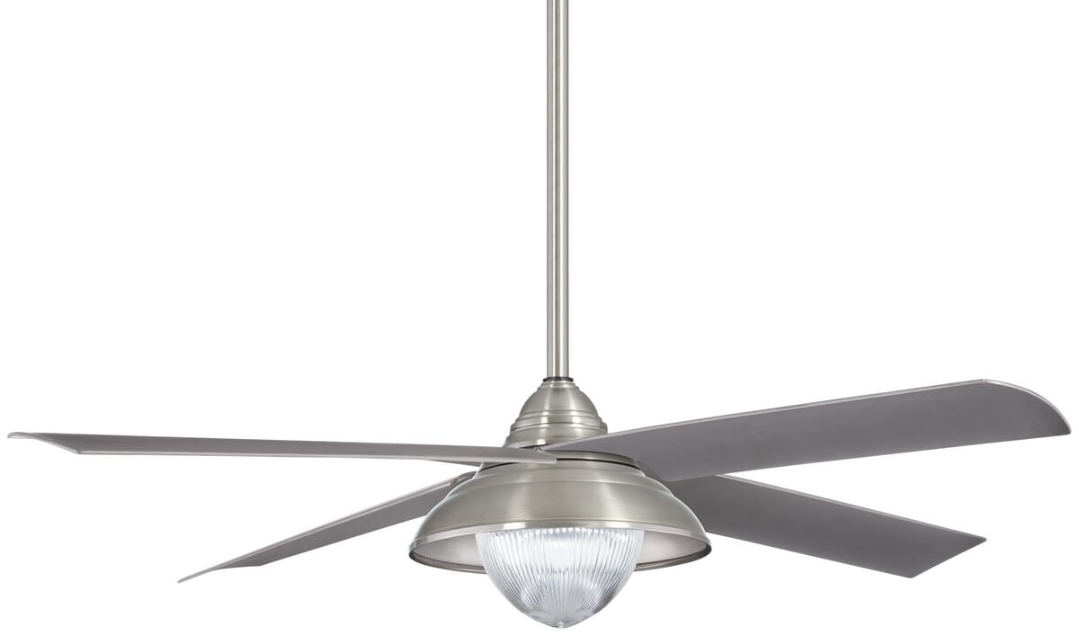 Minka-Aire Shade 56" Indoor/Outdoor Ceiling Fan in Brushed Nickel