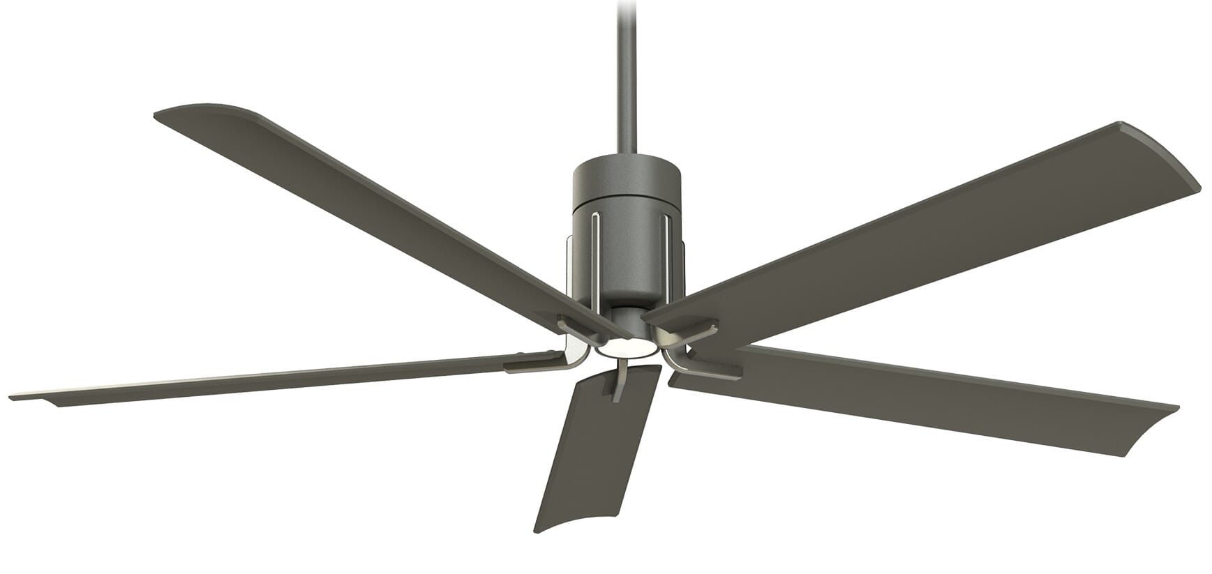 Minka-Aire Clean LED 60" Ceiling Fan in Grey Iron and Brushed Nickel