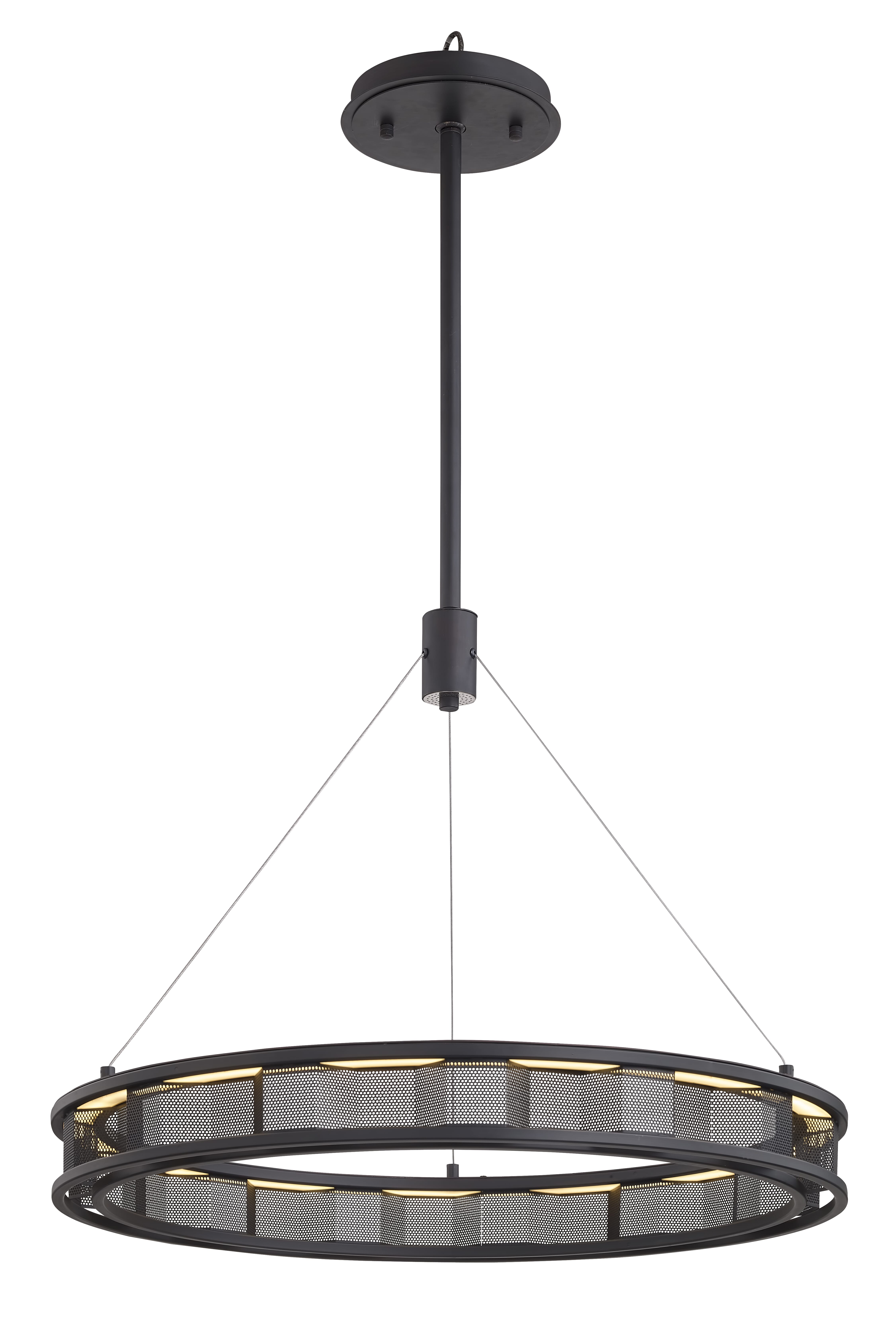 Troy Fuze 18" Pendant Light in Modern Bronze