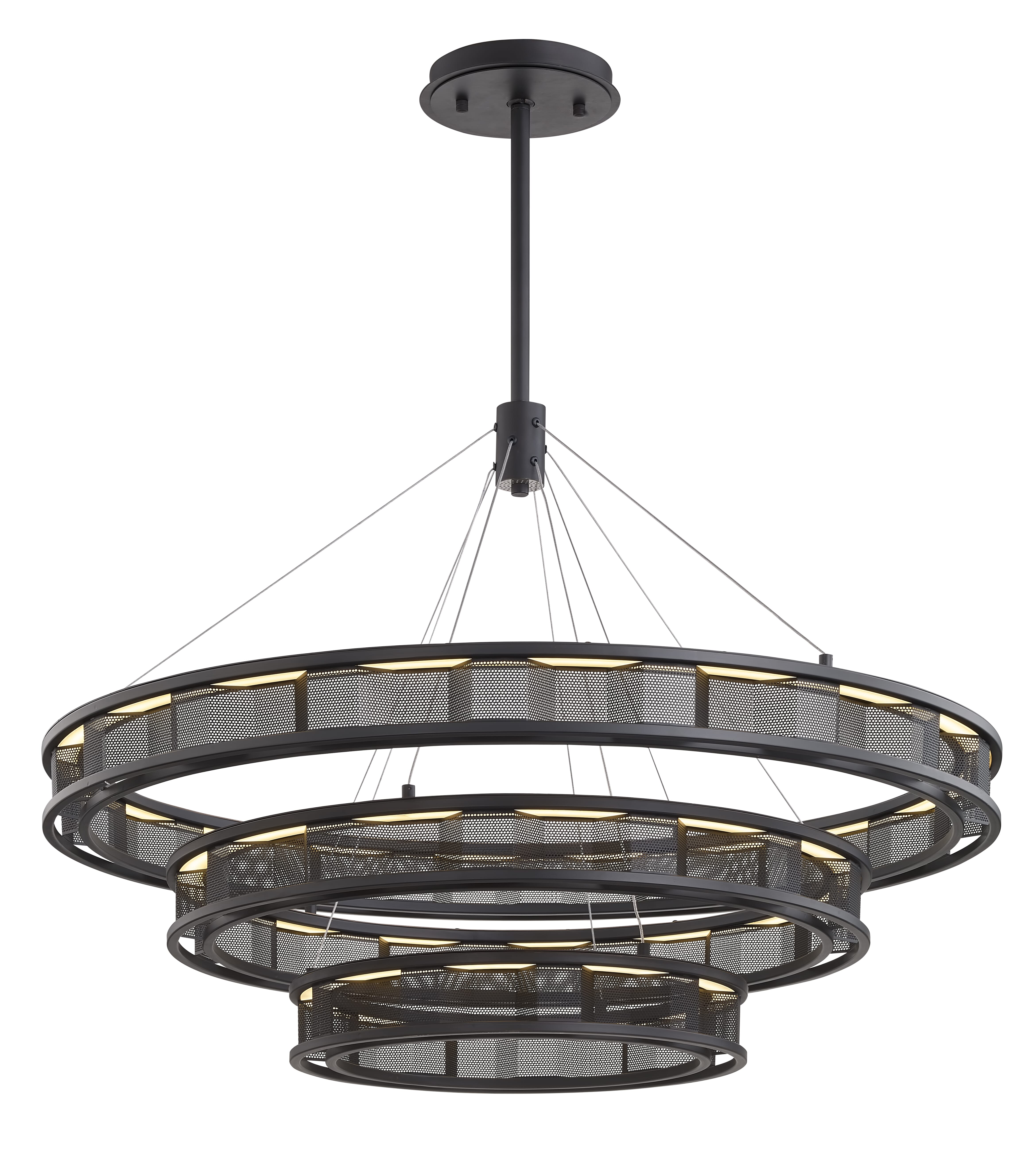 Troy Fuze 28" Pendant Light in Modern Bronze