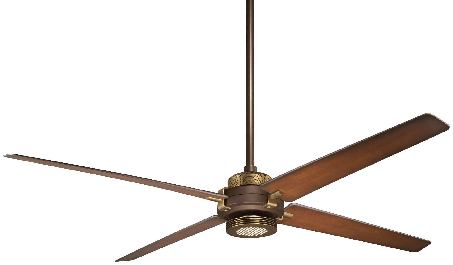 Minka-Aire Spectre 60" Ceiling Fan in Oil Rubbed Bronze With Antique Brass