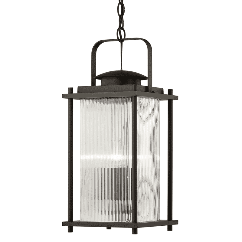 Troy James Bay 3-Light Outdoor Hanging Light in Bronze