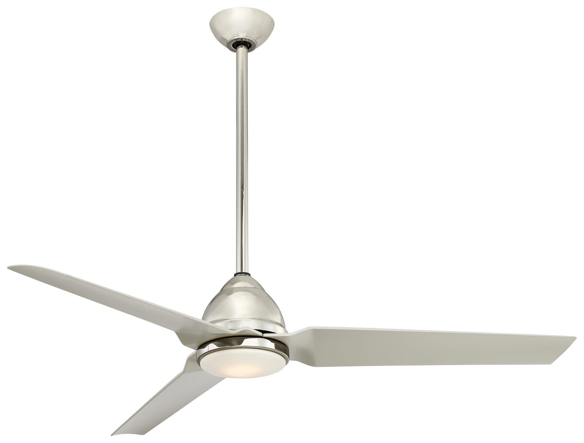 Minka-Aire Java LED 54" Indoor/Outdoor Ceiling Fan in Polished Nickel