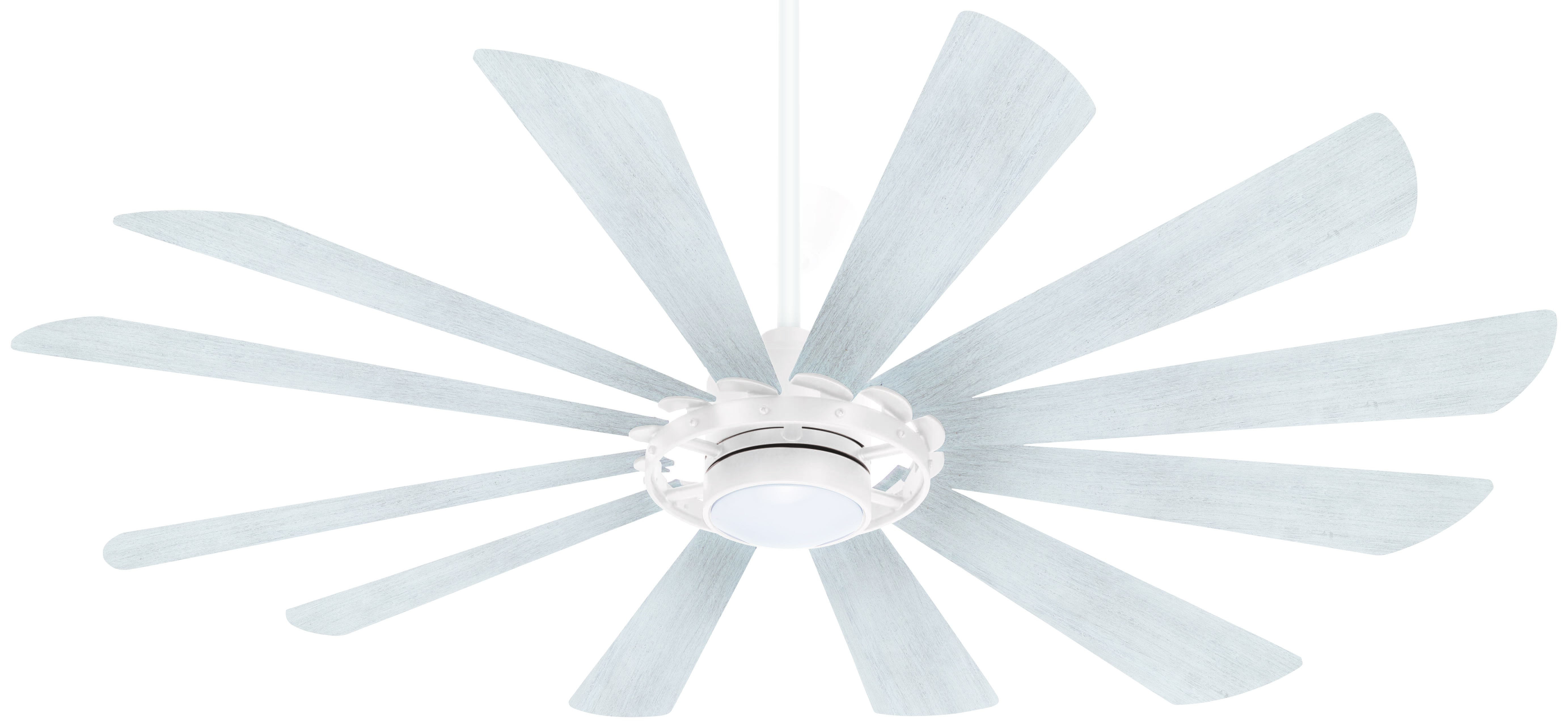 Minka-Aire Contemporary 65" Indoor/Outdoor Ceiling Fan in Textured White