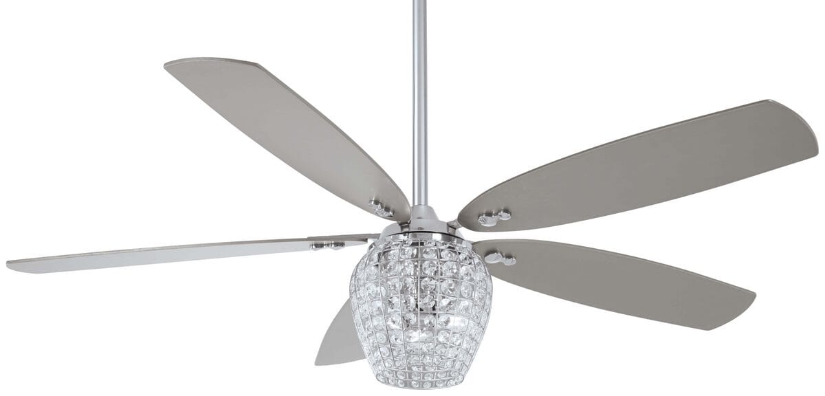 Minka-Aire Bling 56" LED Ceiling Fan in Chrome