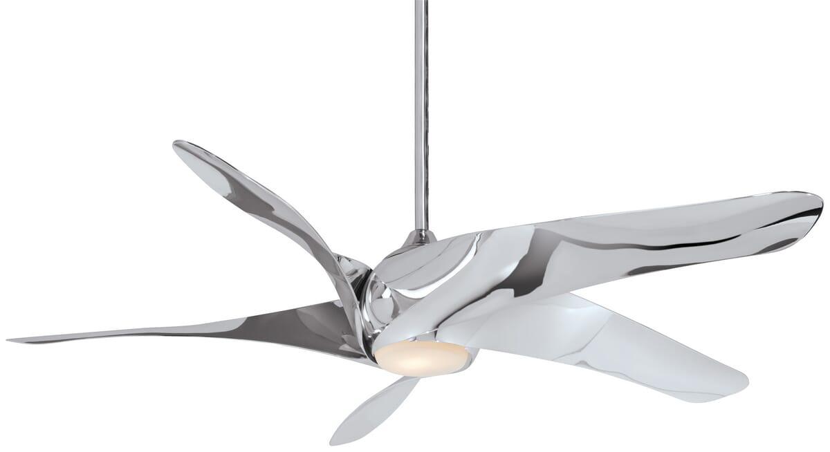 Minka-Aire Artemis XL5 LED 62" Ceiling Fan in Liquid Nickel