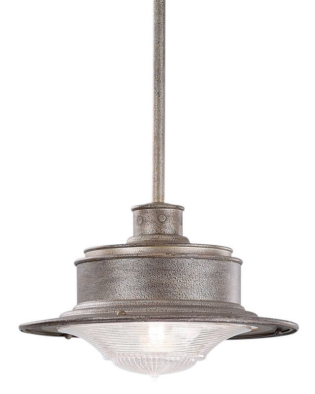 Troy South Street 8" Pendant Light in Old Rust