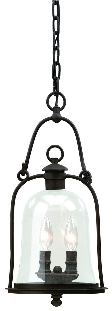 Troy Owings Mill 2-Light 18" Pendant Light in Natural Bronze