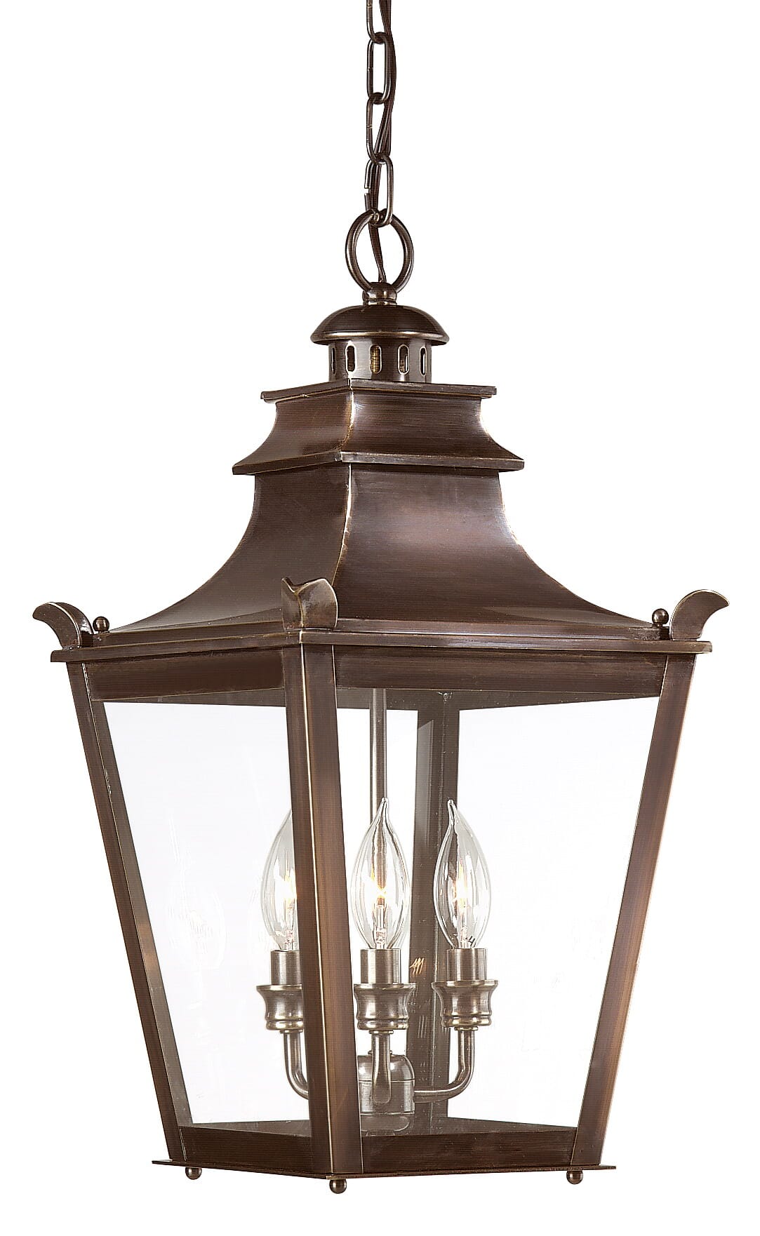 Troy Dorchester 3-Light 21" Pendant Light in English Bronze