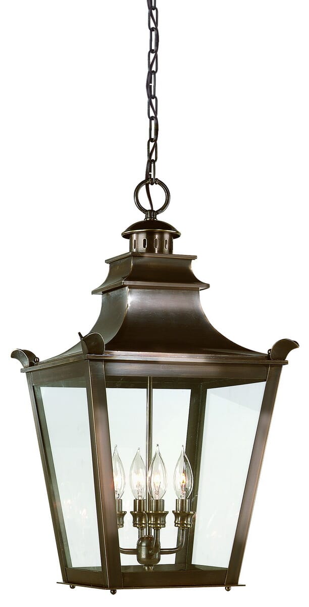 Troy Dorchester 4-Light 26" Pendant Light in English Bronze