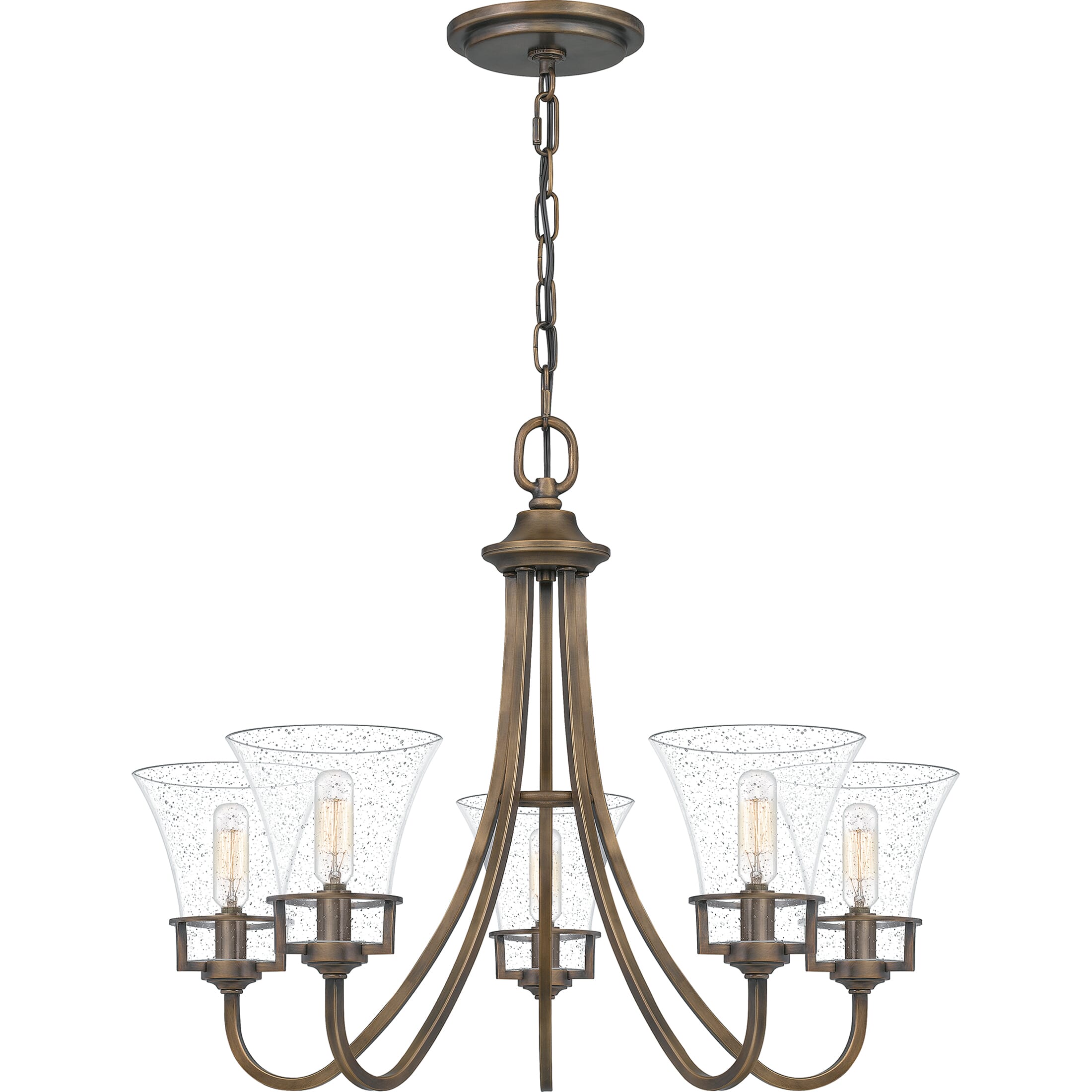 Quoizel Fairchild 5-Light 20" Traditional Chandelier in Statuary Bronze