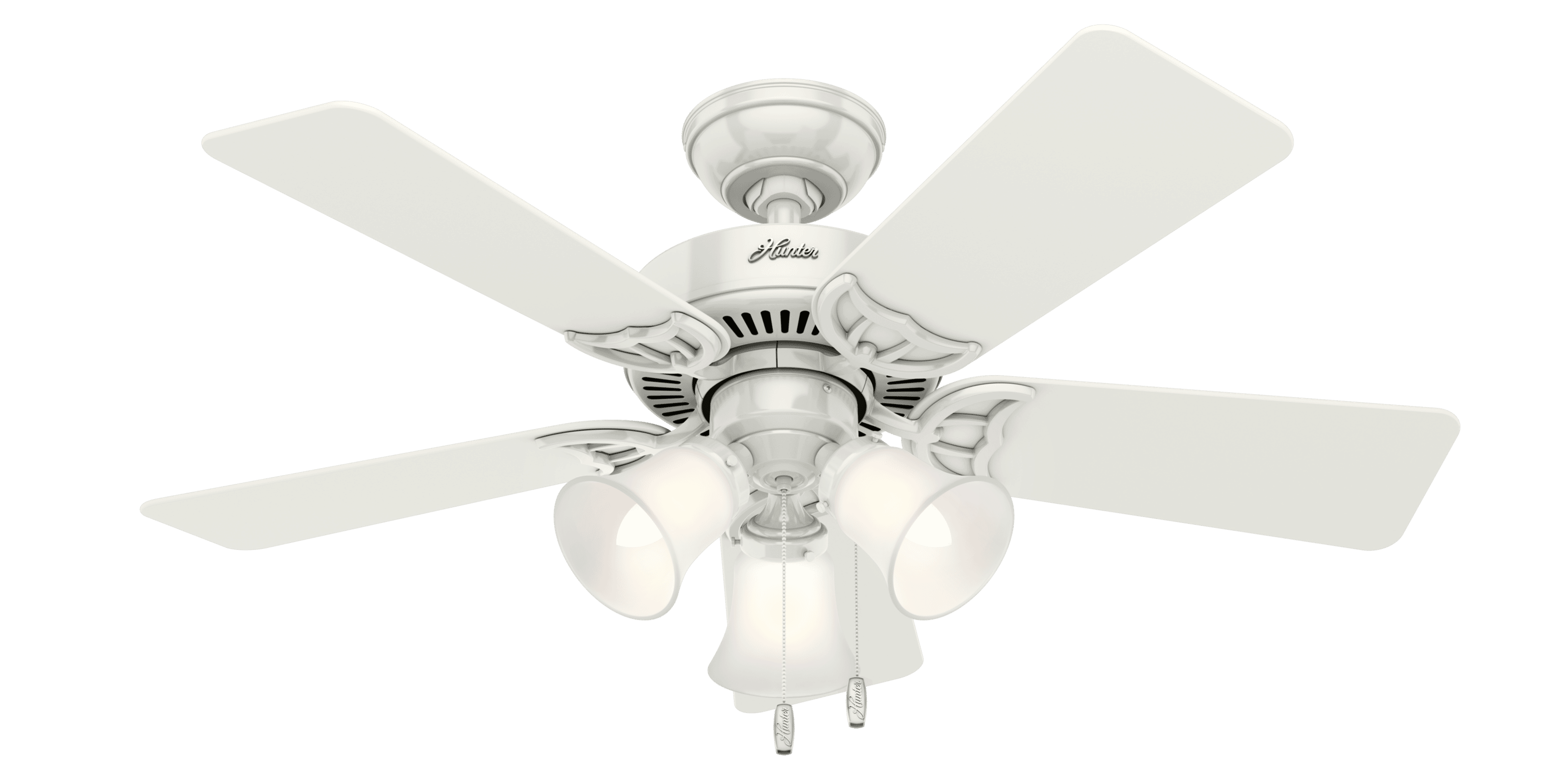 Hunter Southern Breeze 3-Light 42" Indoor Ceiling Fan in White