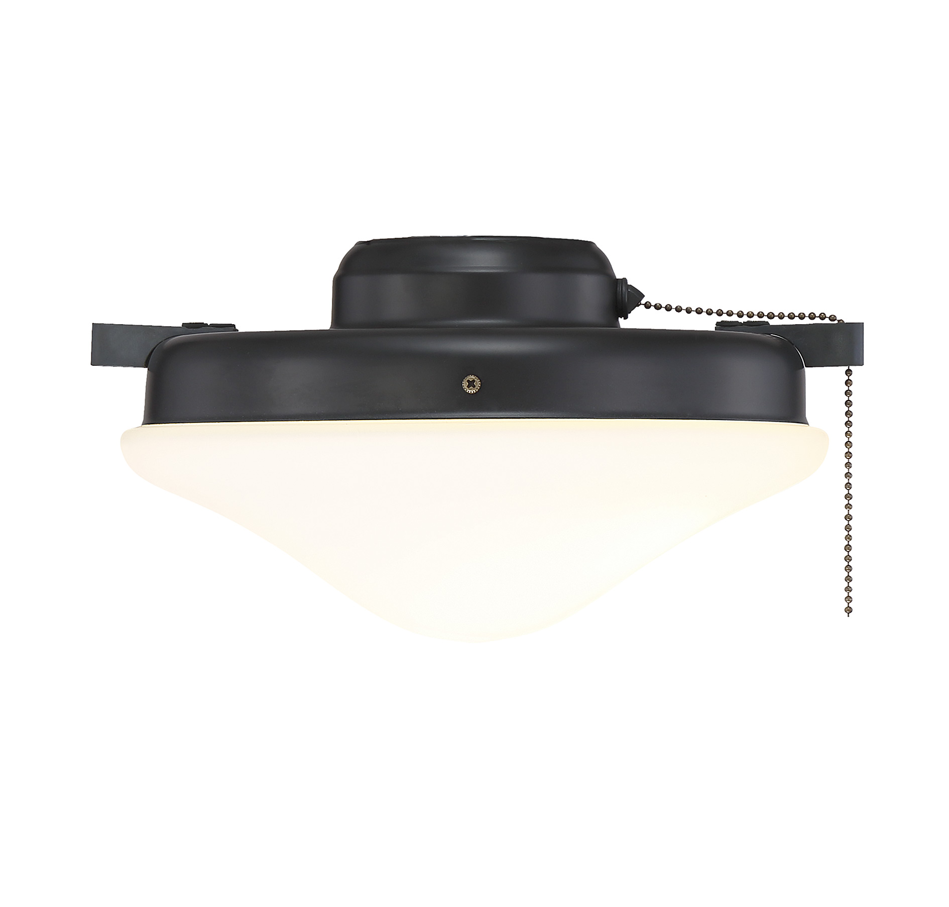 Savoy House Crimson 2-Light Fan Light Kit in Flat Black