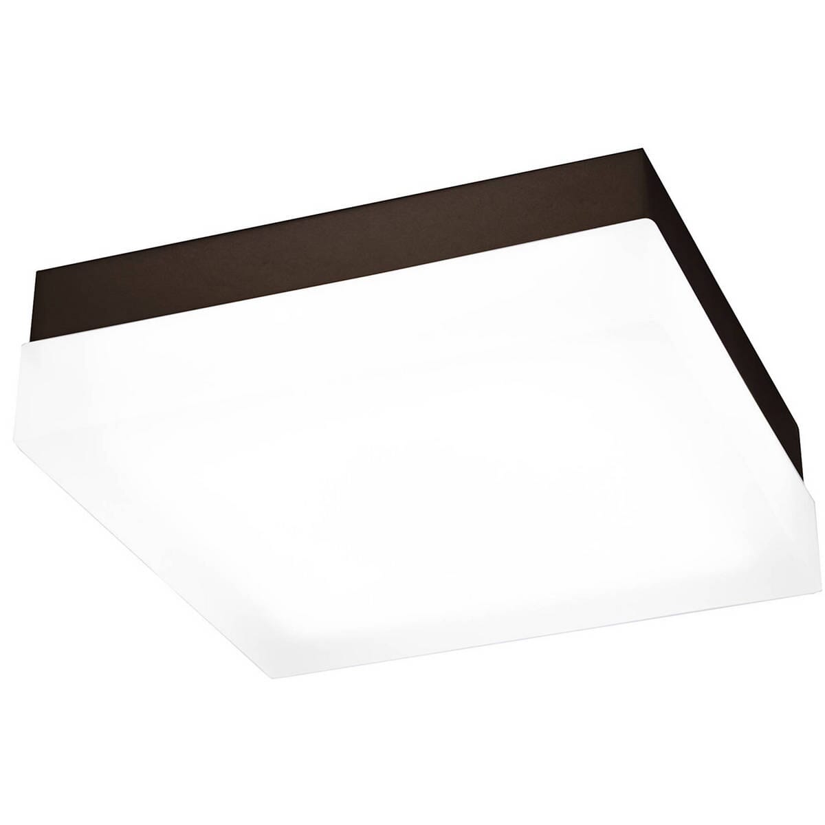 WAC Lighting 120V Dice 9" Square LED Soft White Flush Mount in Bronze