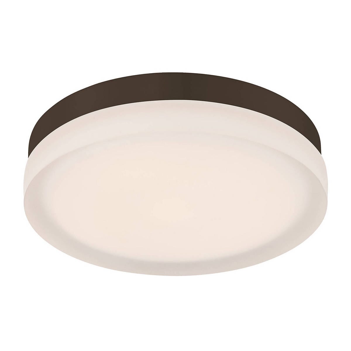 WAC Lighting 120V Slice 6" Square LED Warm White Flush Mount in Bronze