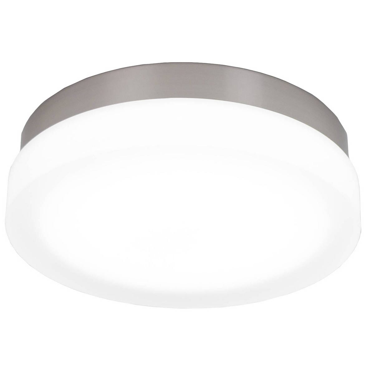 WAC Lighting 120V Slice 9" Square LED Warm White Flush Mount in Brushed Nickel