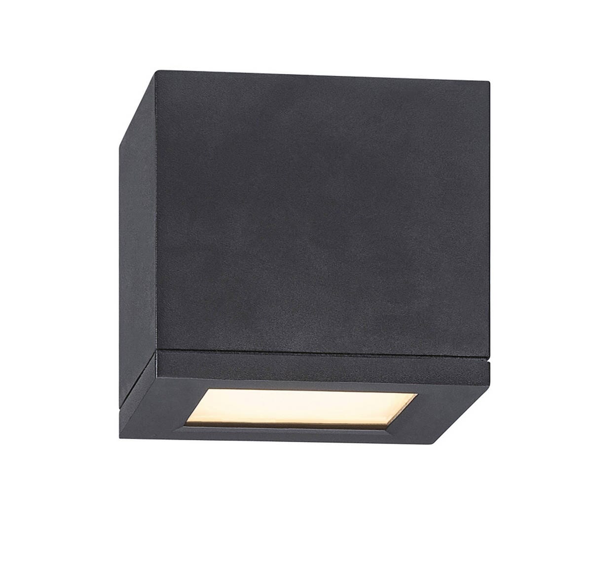 WAC Lighting Rubix 5" Indoor/Outdoor LED Flush Mount in Black