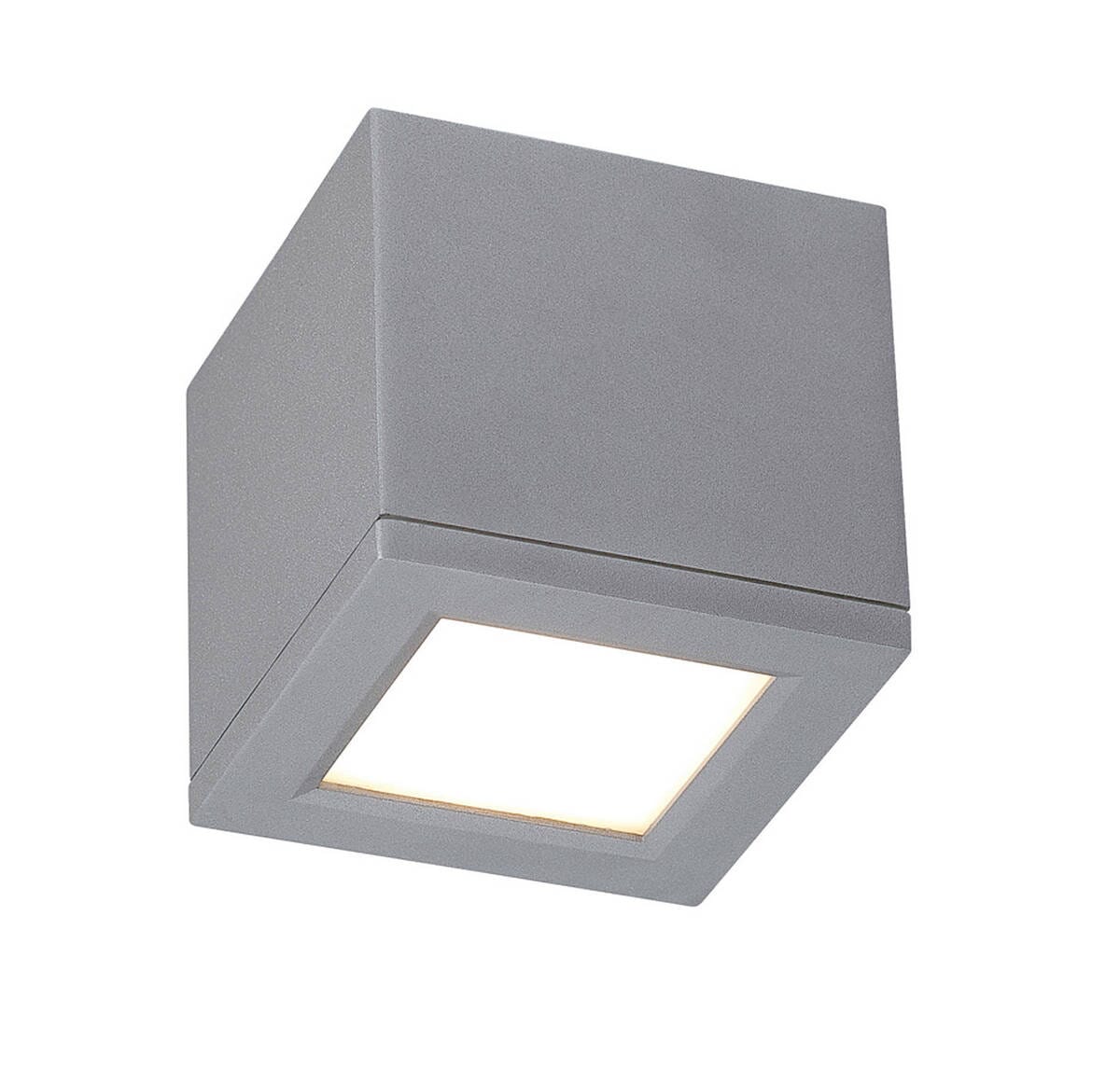 WAC Lighting Rubix 5" Indoor/Outdoor LED Flush Mount in Graphite