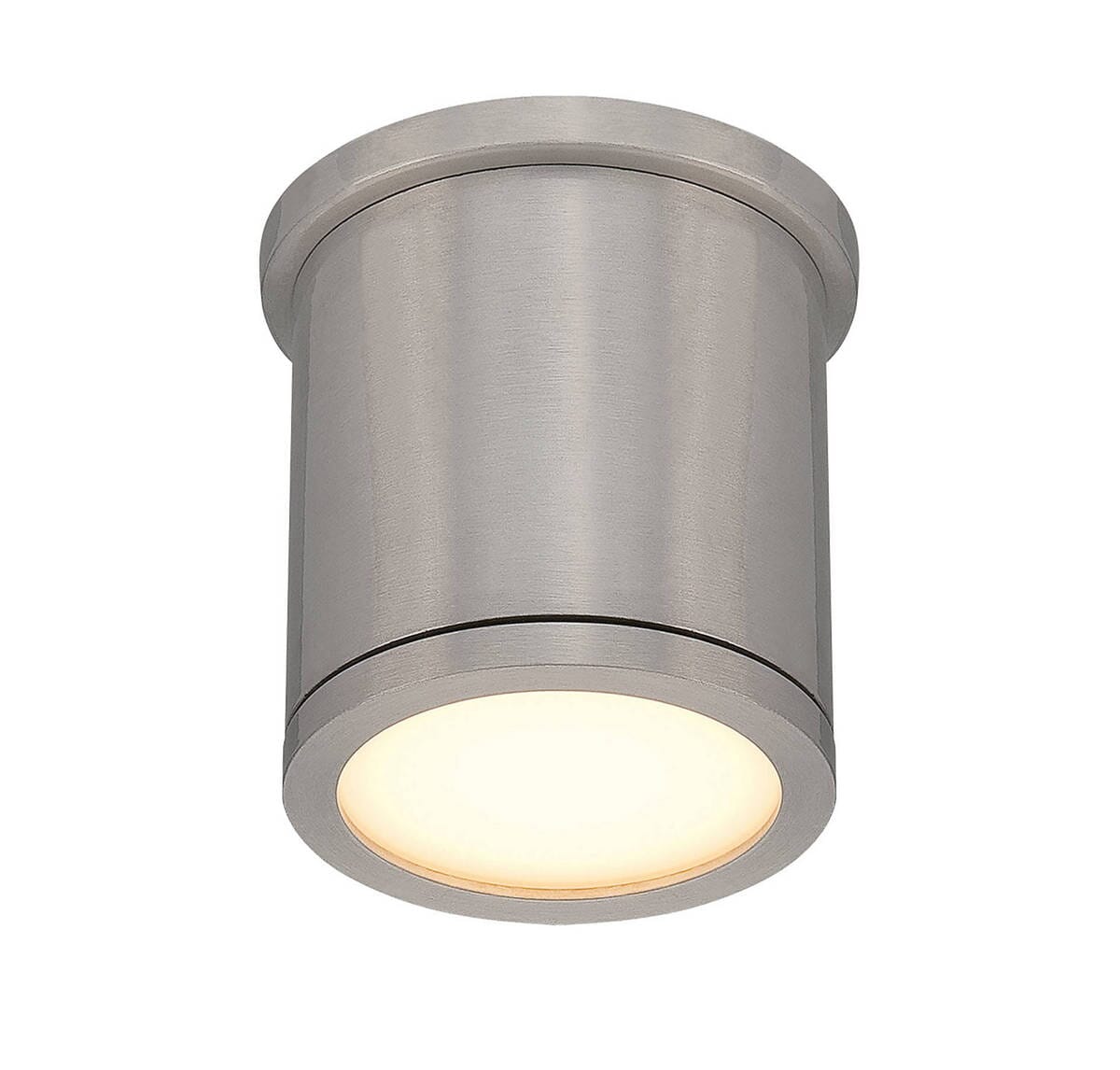 WAC Lighting 120V Tube 5" Indoor/Outdoor LED Flush Mount in Brushed Aluminum