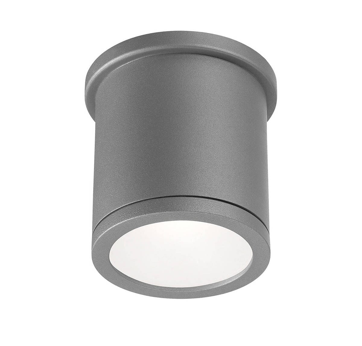 WAC Lighting 120V Tube 5" Indoor/Outdoor LED Flush Mount in Graphite