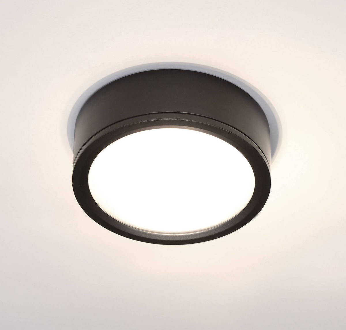 WAC Lighting Tube 12" Indoor/Outdoor LED Flush Mount in Black