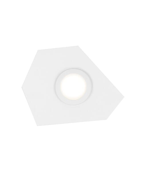 Kuzco Organika LED Ceiling Light in White With White