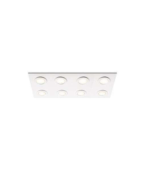 Kuzco Broadway LED Ceiling Light in White With White