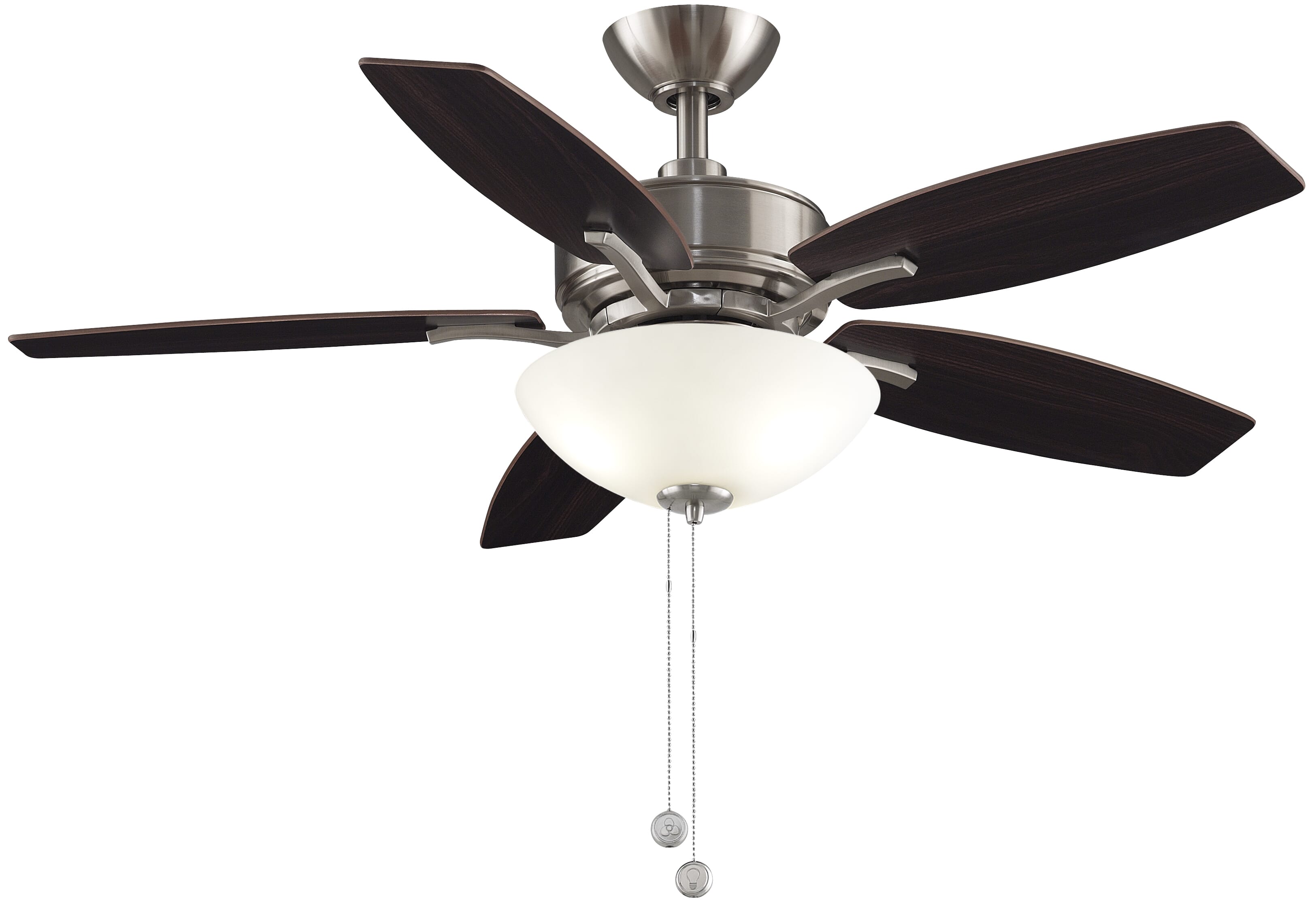 Fanimation Aire Deluxe 2-Light 44" 5-Blade Ceiling Fan in Brushed Nickel