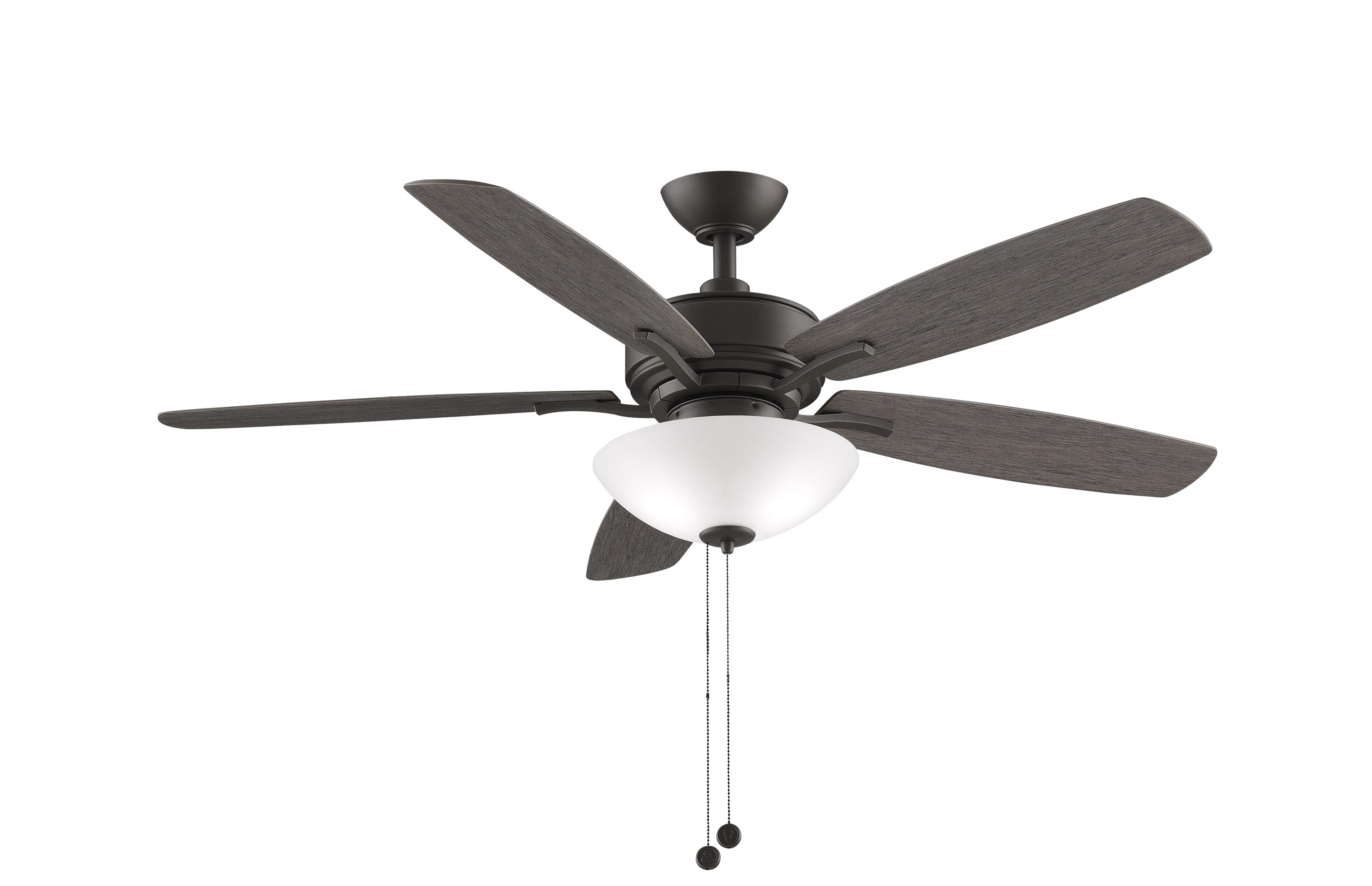 Fanimation Aire Deluxe 2-Light 52" LED Indoor Ceiling Fan in Matte Greige with White Frosted Glass